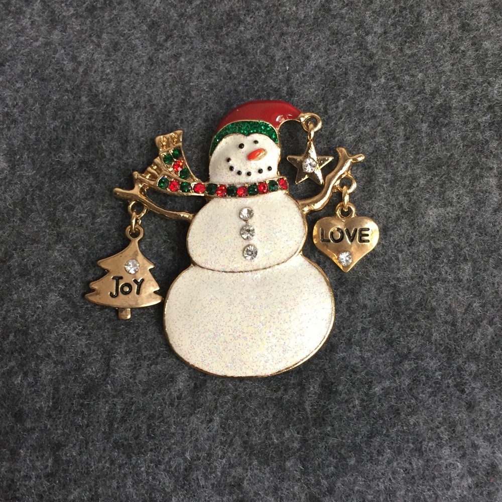 Table & Tower Snowman Pin